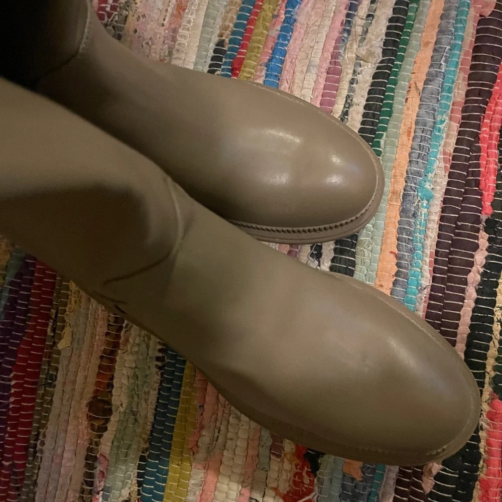 H&M Tan Knee-High lug Boots Brand New with Tags